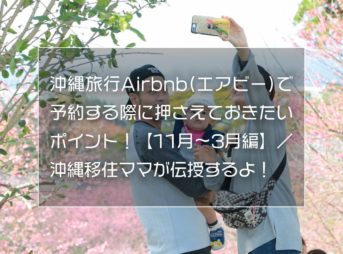 沖縄旅行Airbnb(エアビー)で予約する際に押さえておきたいポイント！【11月〜3月編】／沖縄移住ママが伝授するよ！