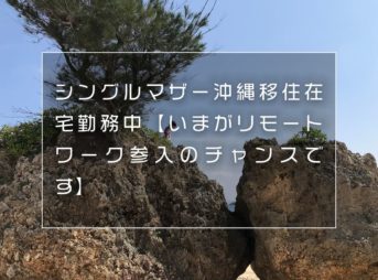 シングルマザー沖縄移住在宅勤務中【いまがリモートワーク参入のチャンスです】