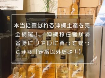 本当に喜ばれる沖縄土産を完全網羅！／沖縄移住者が帰省時にリアルに買って帰ってます【定番以外だよ！】